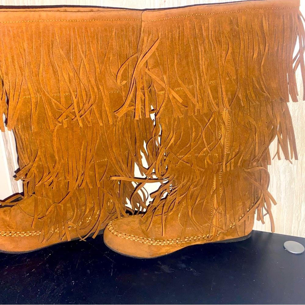 Hot Cakes Brown Knee High Boots